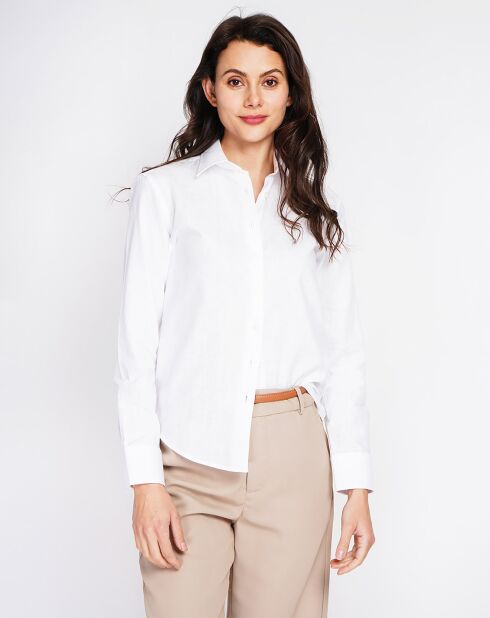 Chemise 100% Lin Maria blanche