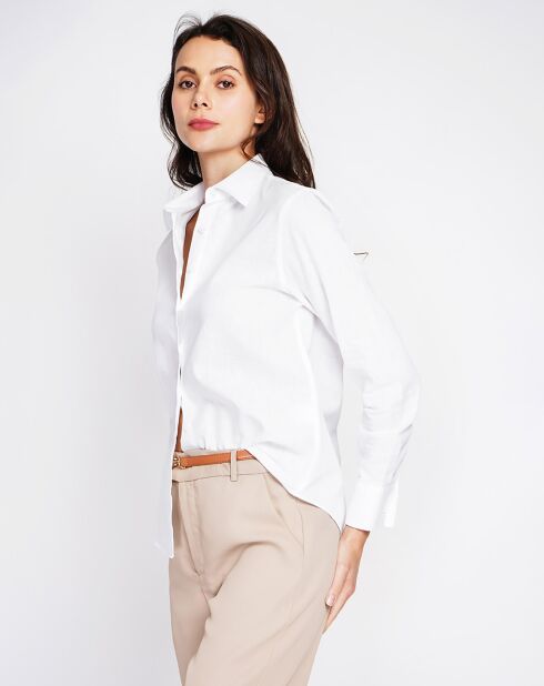 Chemise 100% Lin Maria blanche