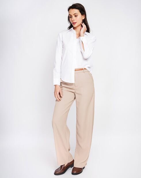 Chemise 100% Lin Maria blanche