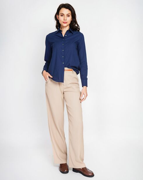 Chemise 100% Lin Maria marine