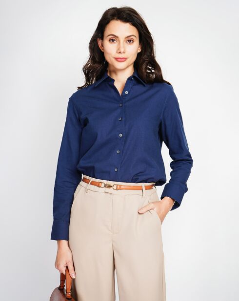 Chemise 100% Lin Maria marine