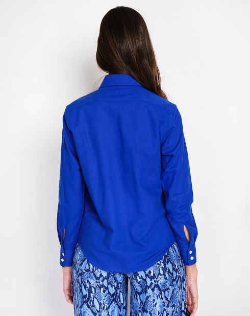 Chemise 100% Lin Maria royal