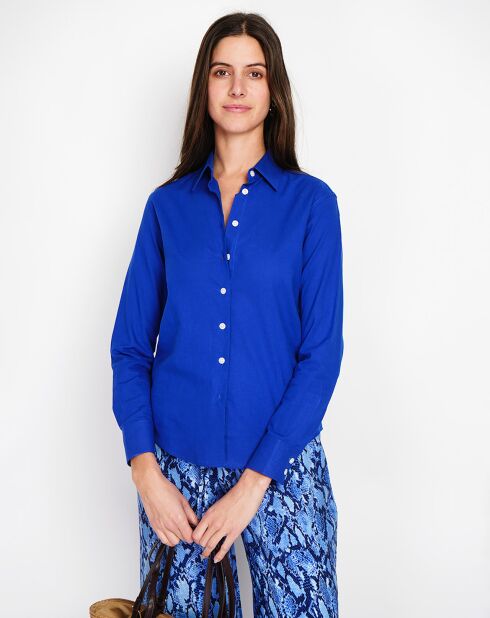 Chemise 100% Lin Maria royal
