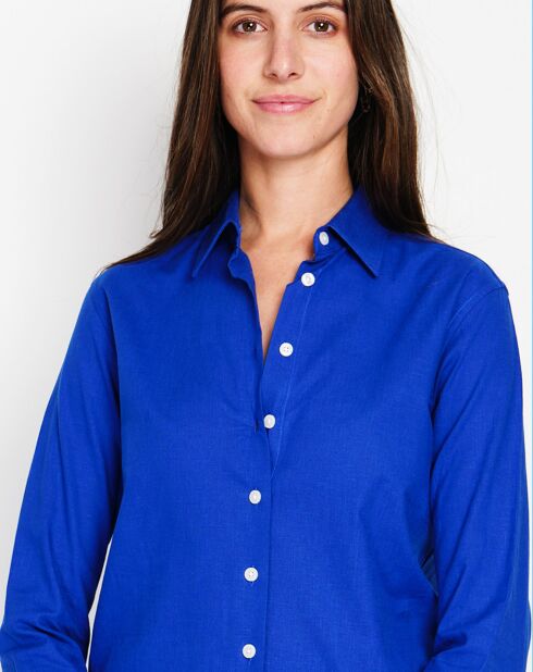 Chemise 100% Lin Maria royal