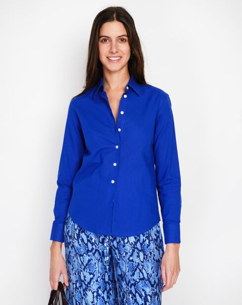 Chemise 100% Lin Maria royal