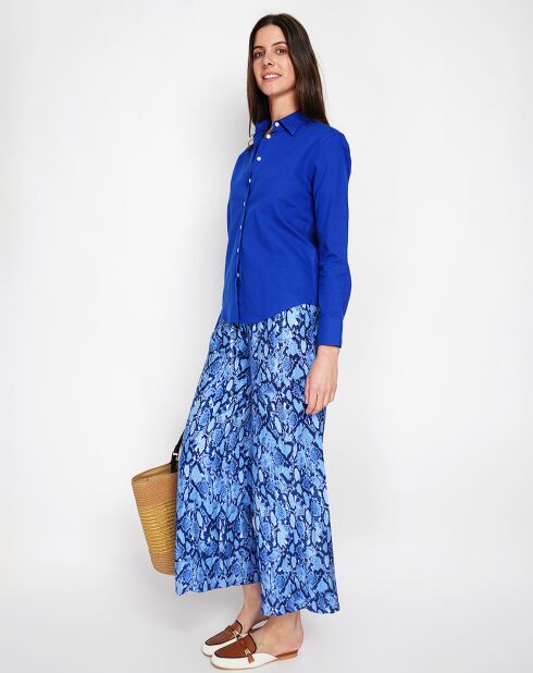 Chemise 100% Lin Maria royal