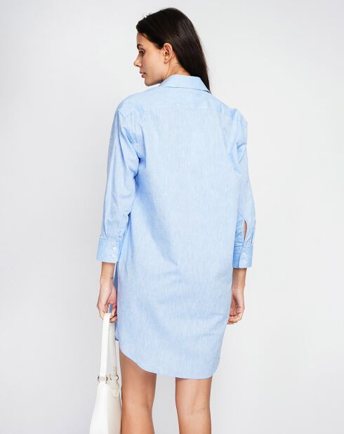 Robe 100% Lin Camille azur