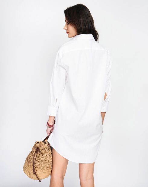 Robe 100% Lin Camille blanche