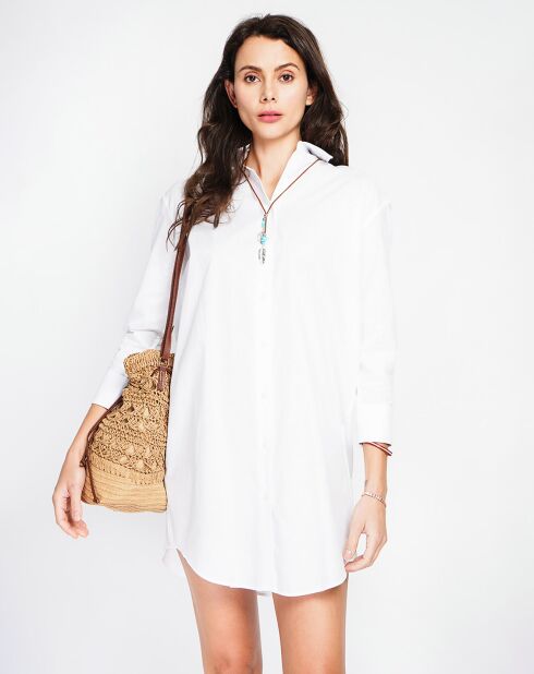 Robe 100% Lin Camille blanche