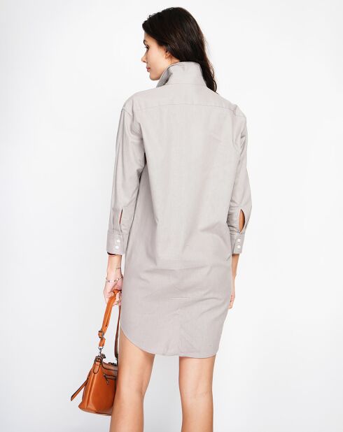 Robe 100% Lin Camille marron