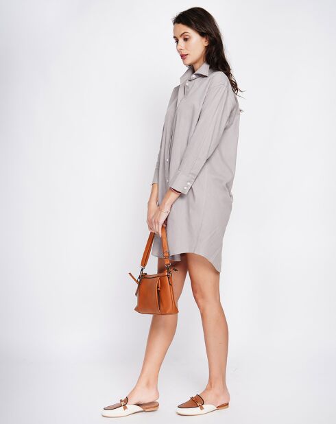 Robe 100% Lin Camille marron