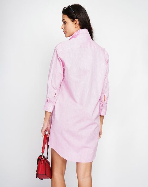 Robe 100% Lin Camille rose