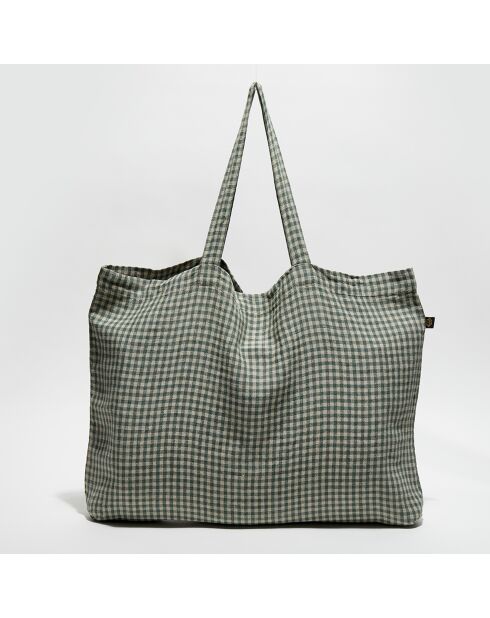 Sac cabas 100% Lin Piana pigeon - 60x35 cm