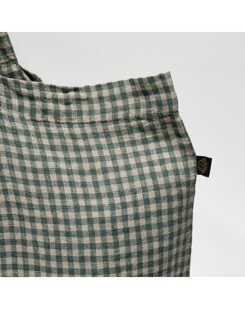 Sac cabas 100% Lin Piana pigeon - 60x35 cm