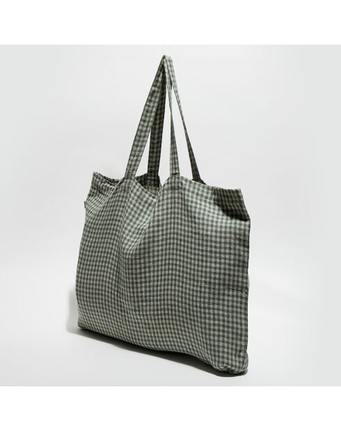 Sac cabas 100% Lin Piana pigeon - 60x35 cm
