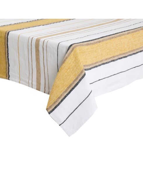 Nappe 100% Lin Porto-Fino safran