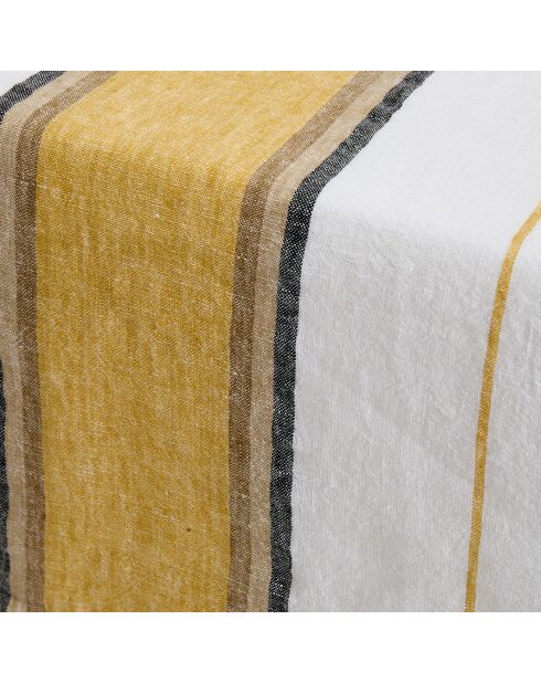 Nappe 100% Lin Porto-Fino safran