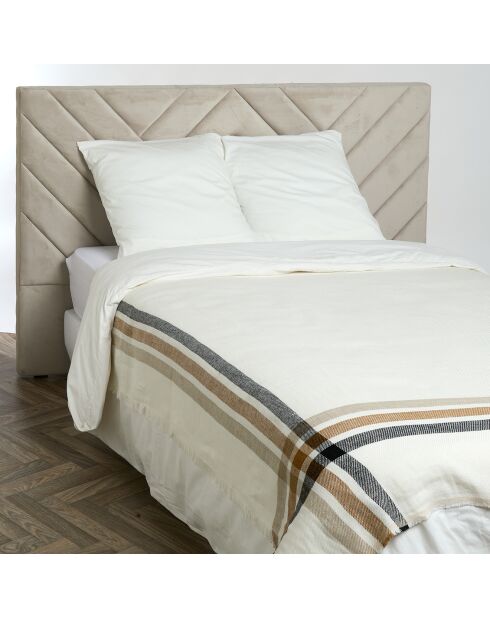 Plaid 100% Lin Paros tabac - 135x190 cm