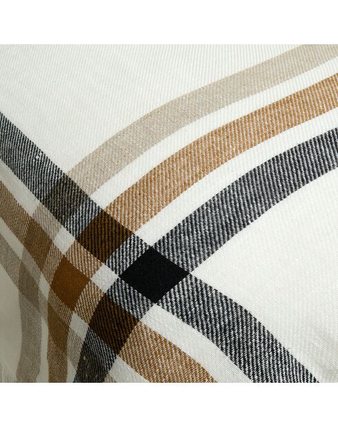 Plaid 100% Lin Paros tabac - 135x190 cm