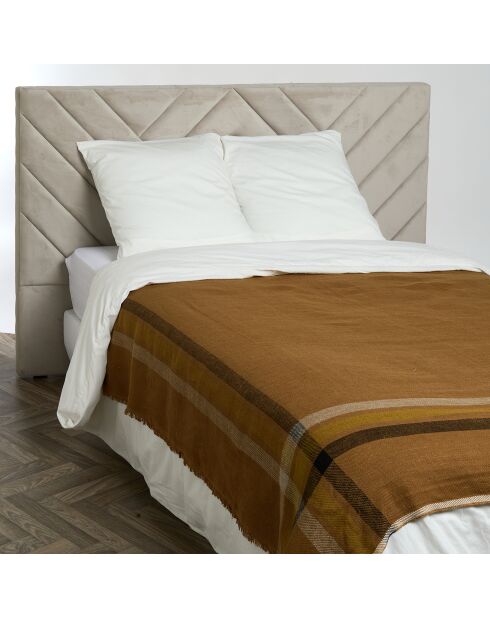 Plaid 100% Lin Malibu charbon - 135x190 cm