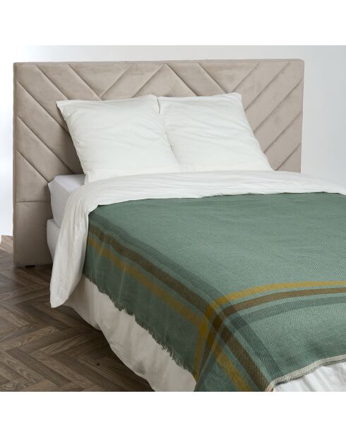 Plaid 100% Lin Malibu sauge - 135x190 cm