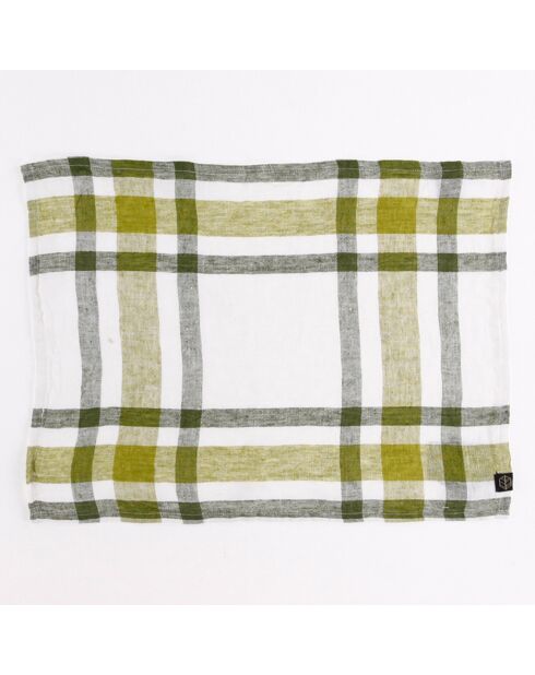 6 Serviettes de table 100% Lin Capri citrus - 36x48 cm