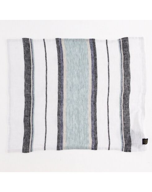6 Serviettes de table 100% Lin Porto-Fino céladon - 36x48 cm