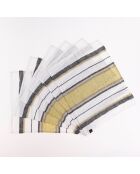 6 Serviettes de table 100% Lin Porto-Fino safran - 36x48 cm