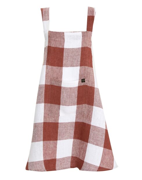 Tablier Japonais 100% Lin Palma brique - 90x130 cm