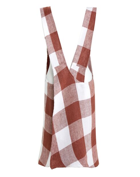 Tablier Japonais 100% Lin Palma brique - 90x130 cm