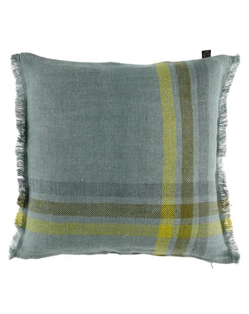 Housse de coussin 100% Lin Malibu sauge - 45x45 cm