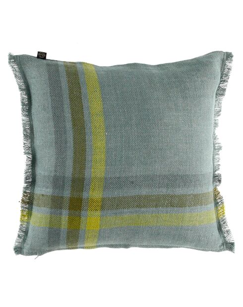 Housse de coussin 100% Lin Malibu sauge - 45x45 cm
