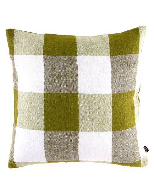 Housse de coussin 100% Lin Palma citrus - 45x45 cm