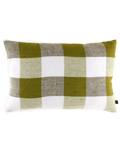 Housse de coussin 100% Lin Palma citrus - 40x60 cm