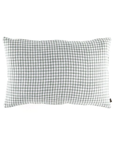 Housse de coussin 100% Lin Piana sauge - 40x60 cm