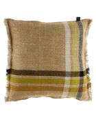 Housse de coussin 100% Lin Malibu daim - 45x45 cm