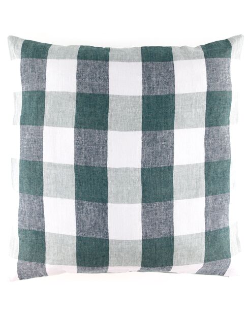 Housse de coussin 100% Lin Palma céladon - 80x80 cm
