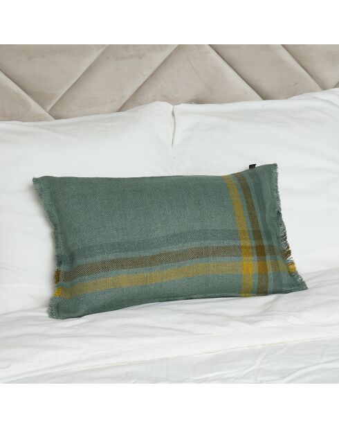 Housse de coussin 100% Lin Malibu sauge - 40x60 cm