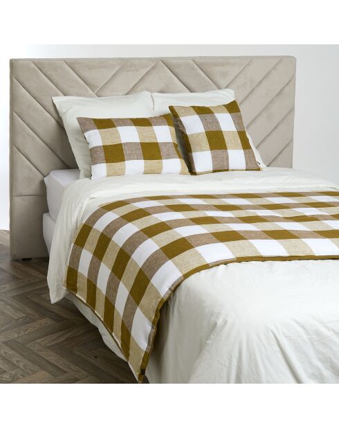 Housse de coussin 100% Lin Palma citrus - 45x45 cm