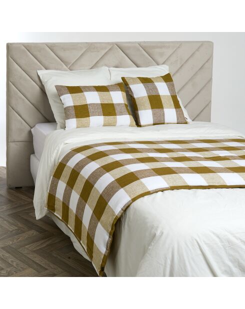 Housse de coussin 100% Lin Palma citrus - 40x60 cm