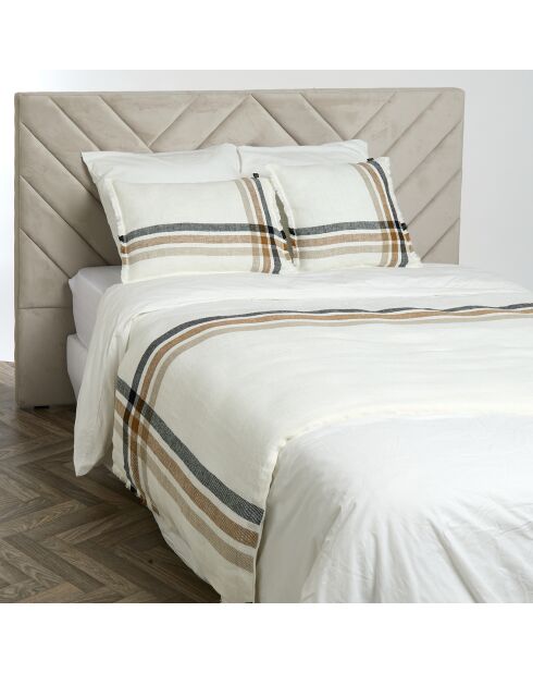 Housse d'edredon 100% Lin Paros tabac - 85x200 cm