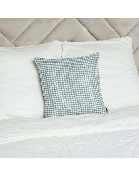 Housse de coussin 100% Lin Piana sauge - 45x45 cm