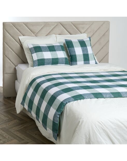 Housse de coussin 100% Lin Palma céladon - 45x45 cm