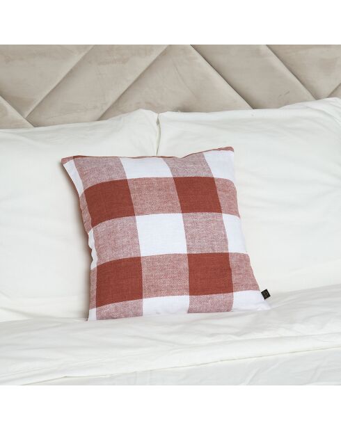 Housse de coussin 100% Lin Palma brique - 45x45 cm