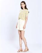 Pull manches courtes Louise vert