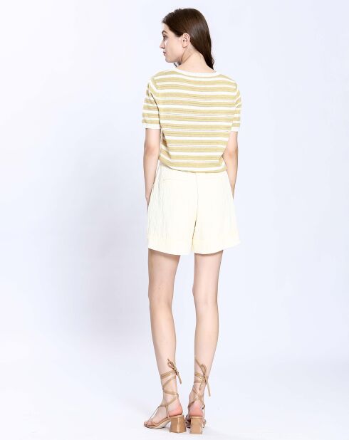 Pull manches courtes Louise vert