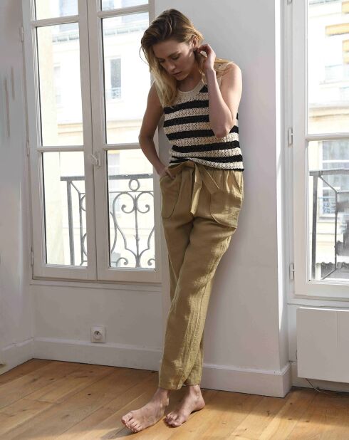 Pull sans manches Aurore noir