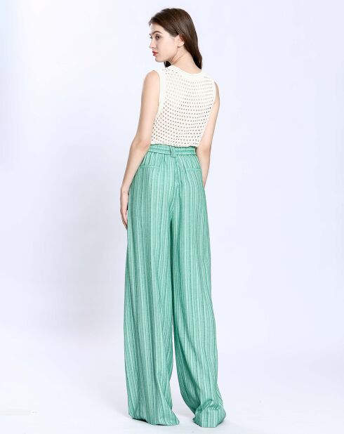 Mouwloze trui Julie ecru