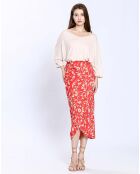 Pull en Coton & Cachemire Marine rose