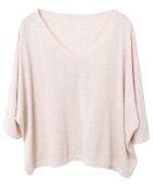 Pull en Coton & Cachemire Marine rose